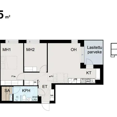 Stylish Nordic 2br With Sauna - Steps From The Cathedral Appartement *