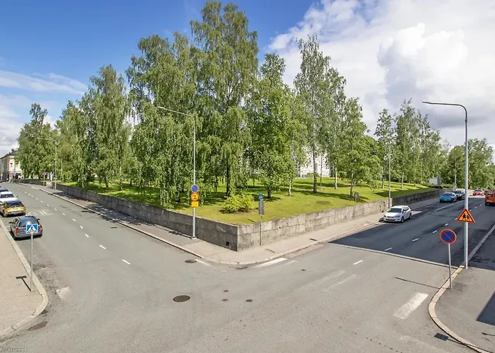 公寓 Stylish Nordic 2br With Sauna - Steps From The Cathedral 库奥皮奥